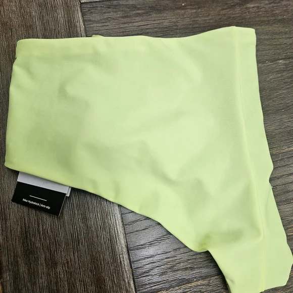 NWT NIKE SWIM Women's Hydralock Fusion Cheeky Kick Shorts Bottoms in Volt XL - Picture 4 of 7